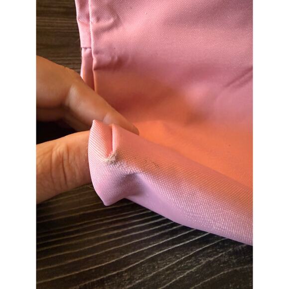 Longchamp XL Pink and Orange Top Handle Duffle Tote - Picture 5 of 16